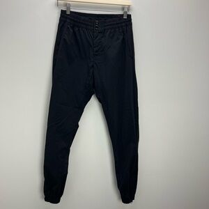 Nike Joggers Nylon Spandex Black Pants Womens Small Workout Hiking Gym Active